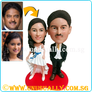 Custom 3D Sweet Father & Daughter Lovely Figurines
